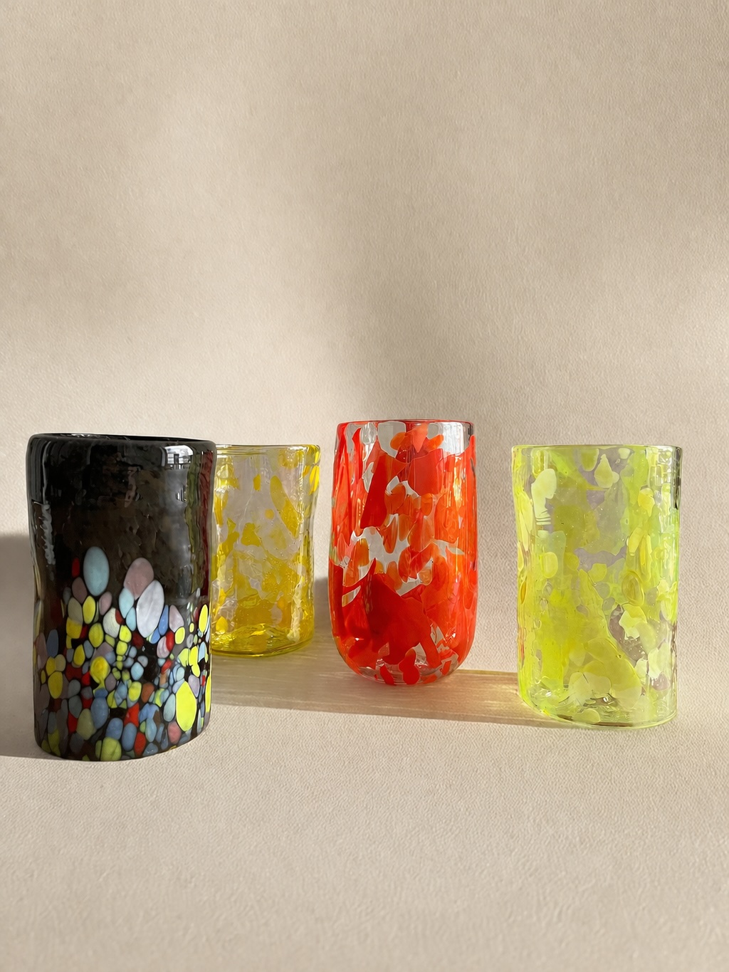 Set of Four Murano Glasses