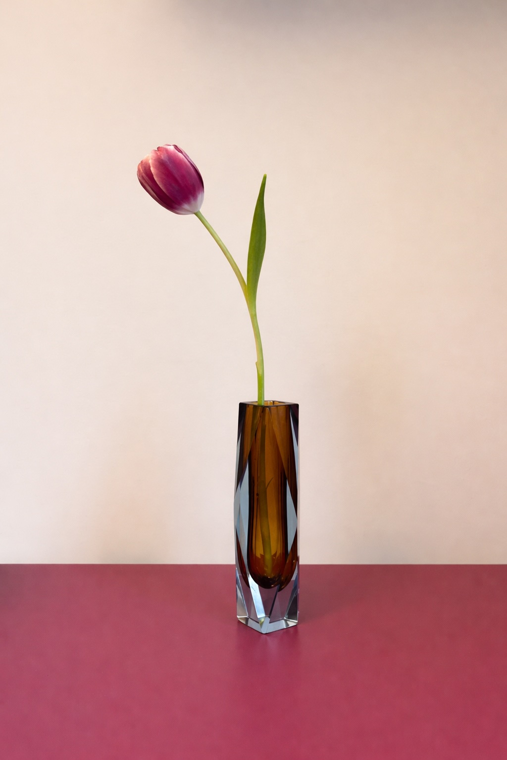 Murano Sommerso Glass Vase