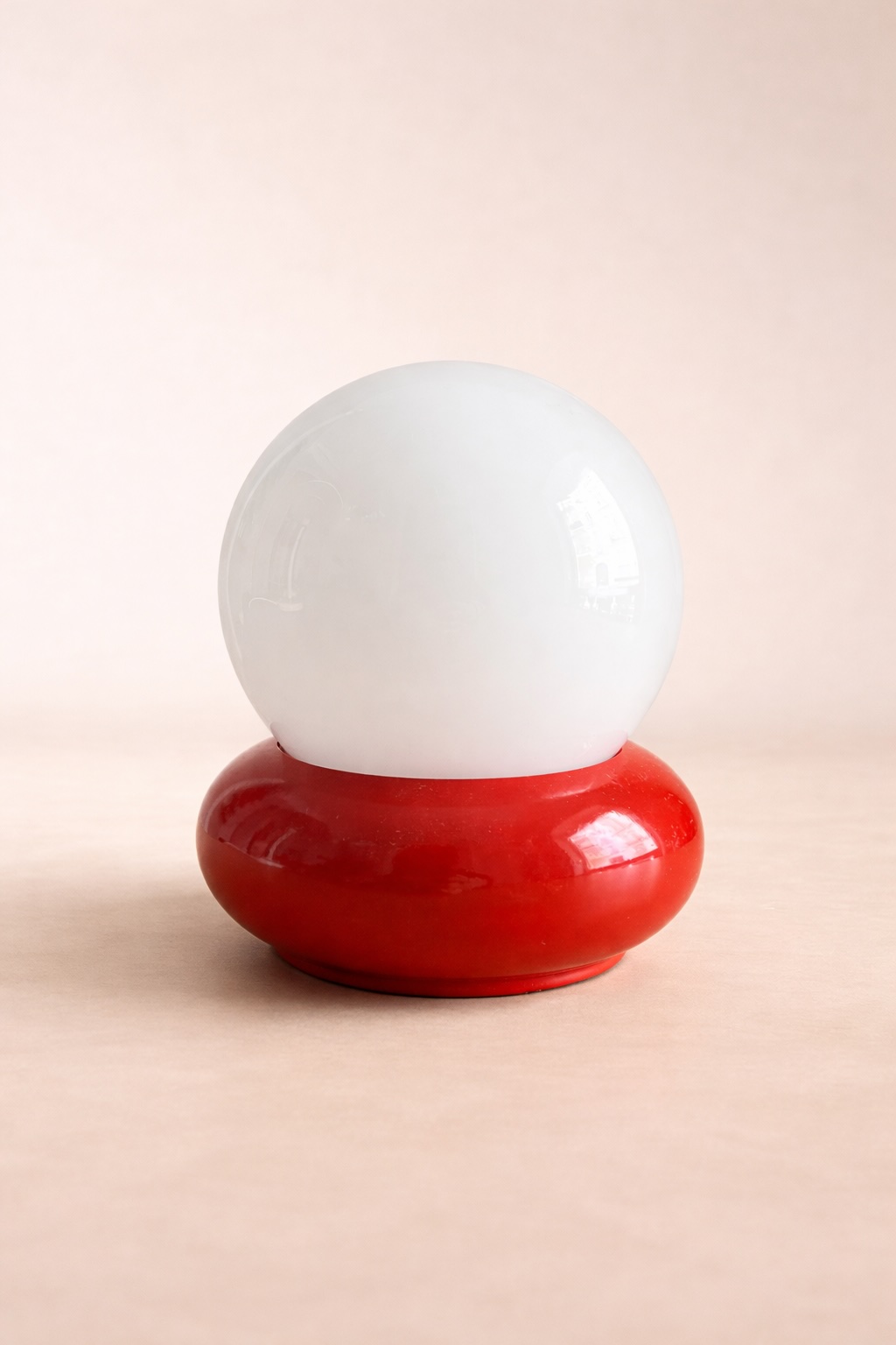 Space Age Red Table Lamp